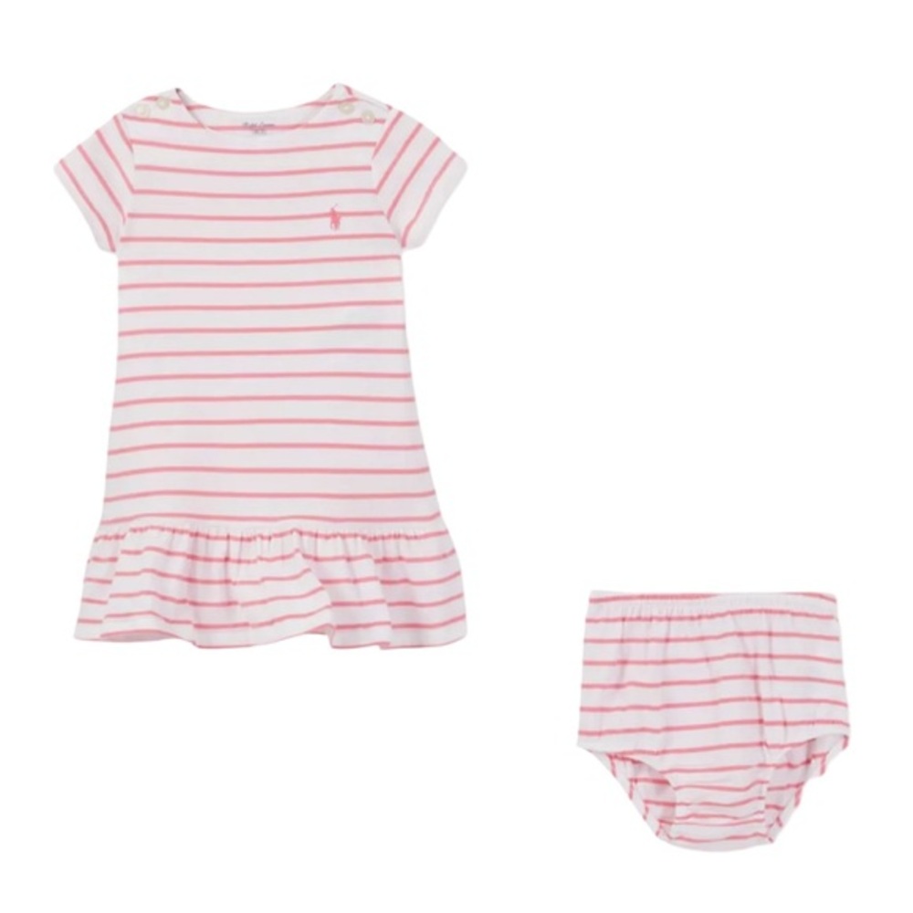 RALPH LAUREN BAY GIRL DRESS WITH BLOOMERS